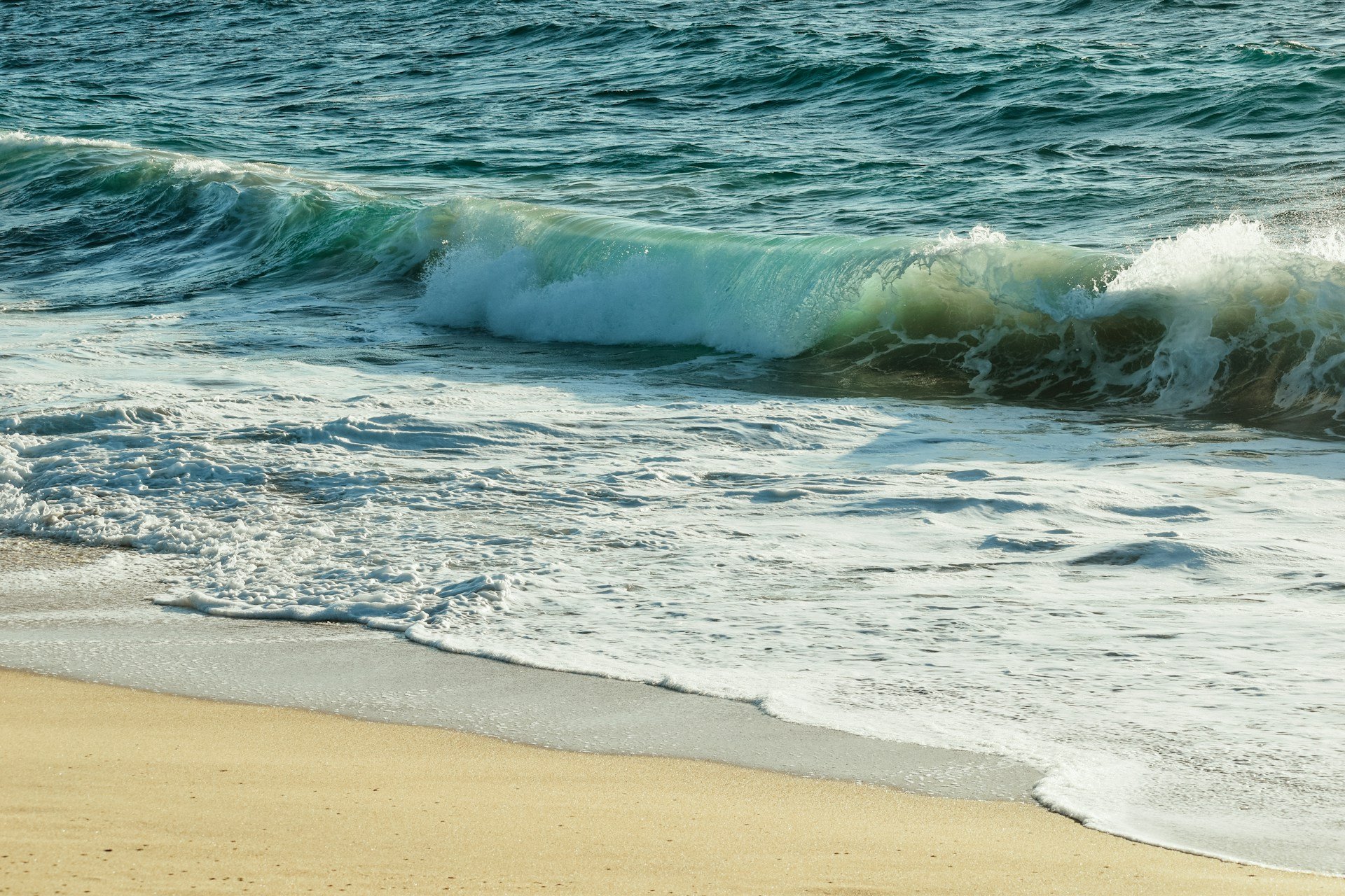 Waves crashing on the shores of Todos Santos.