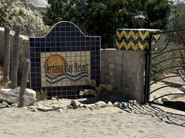 The entrance to the Ventana Bay Resort.