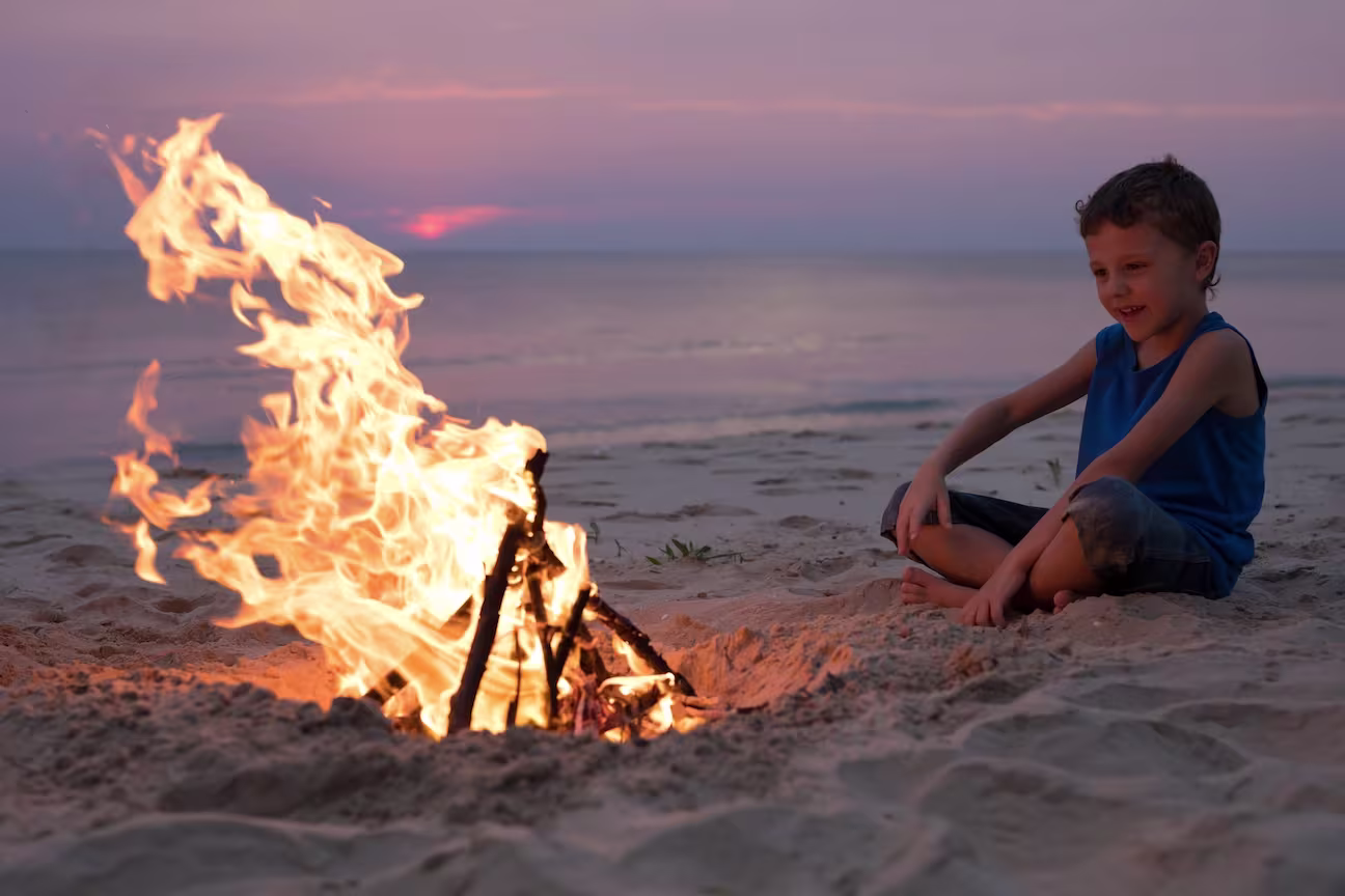 Bonfire at Palmilla Beach in Los Cabos