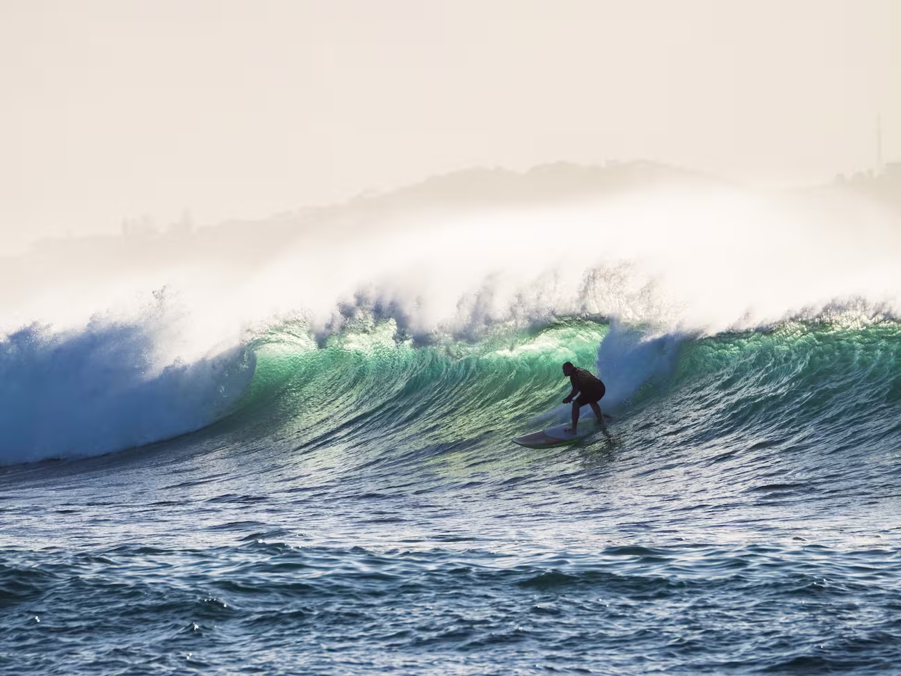 Man Surfing in Los Cabos