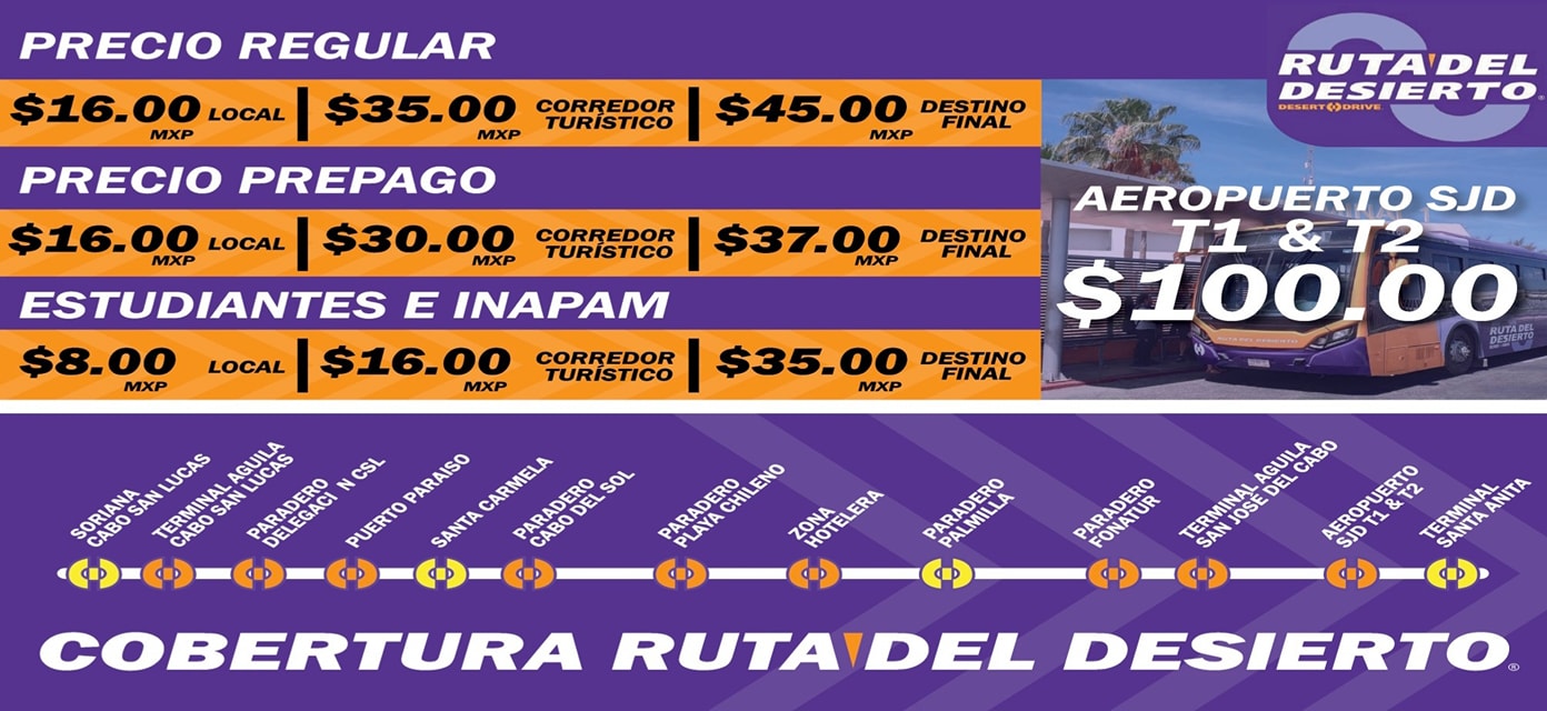 Ruta Del Desierto Bus Prices