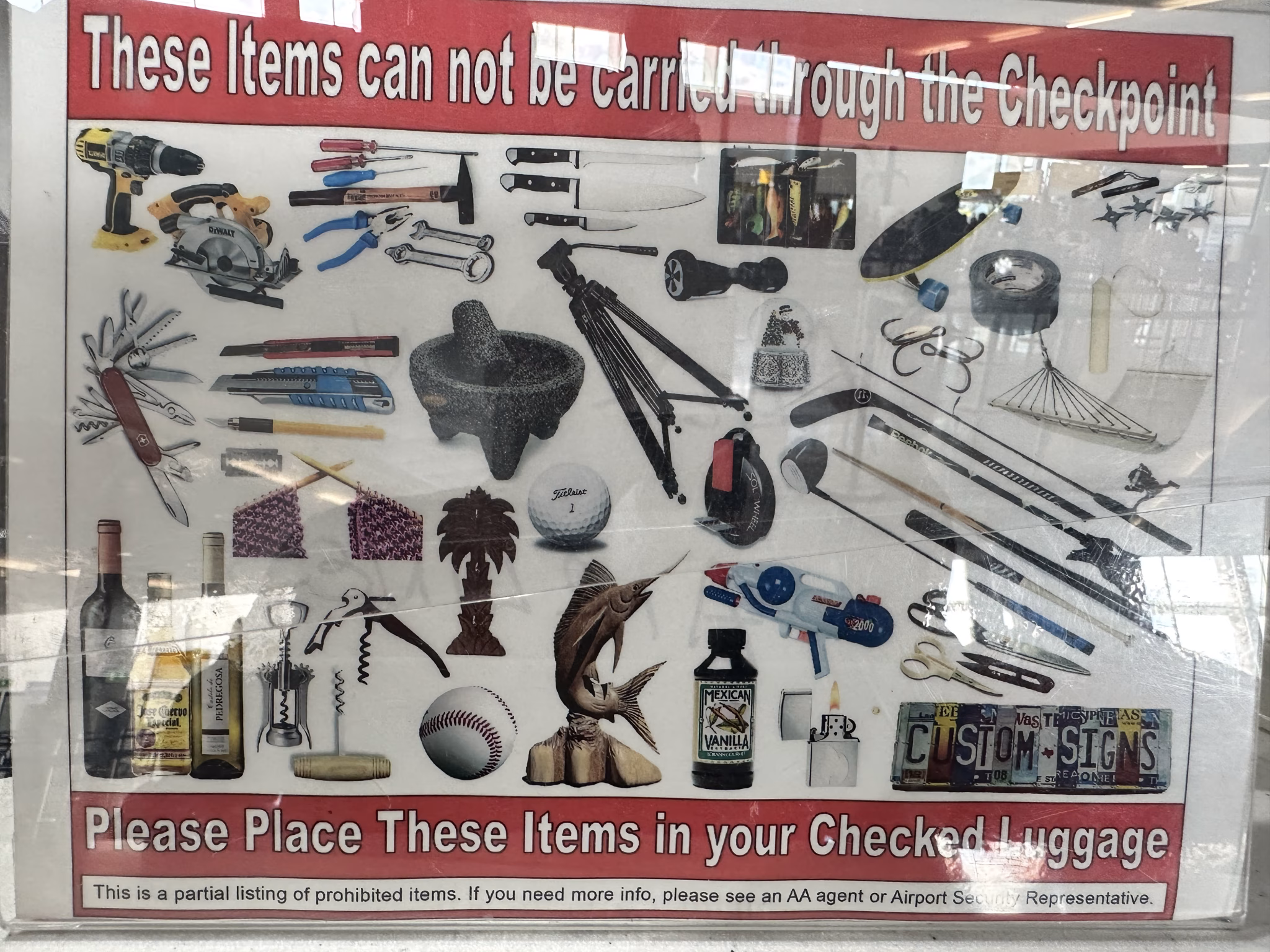Prohibited Items at Cabo Airport Prohibited Items at Cabo Airport