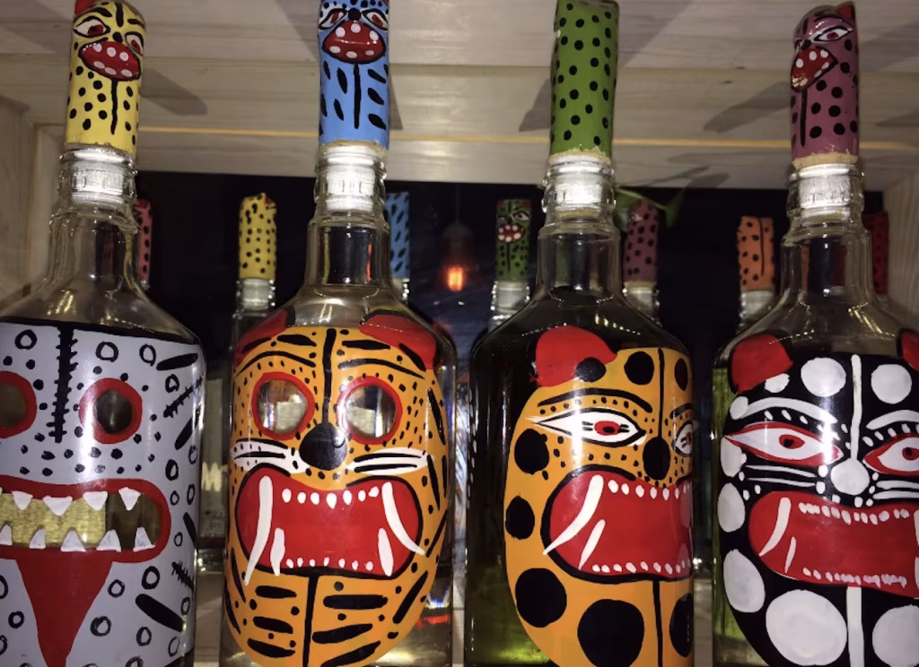 Mezcals at Mezcaleria La Miserable in La Paz