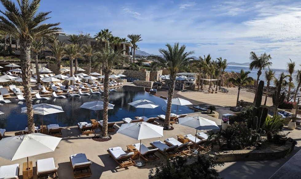 Pool and Patio View at Chileno Bay Resort Pool and Patio View at Chileno Bay Resort