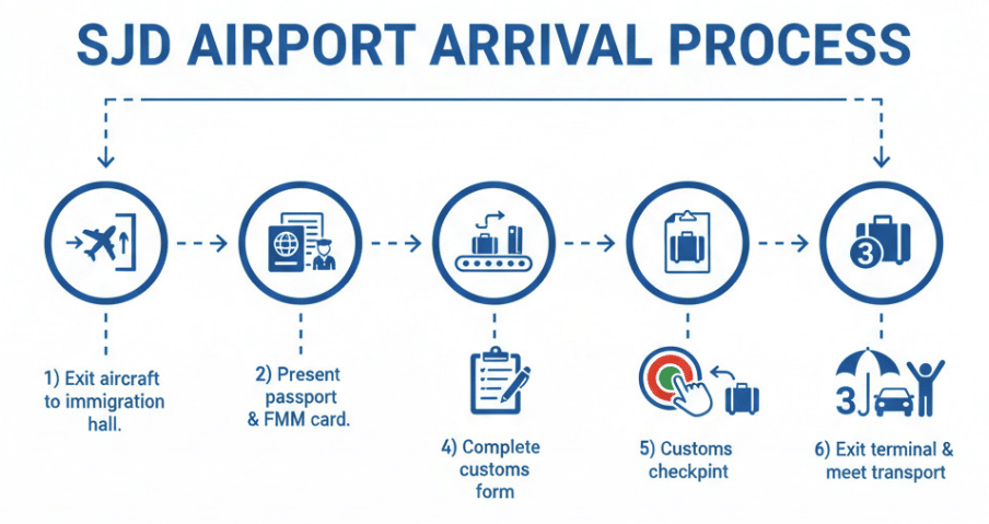 SJD airport arrival process