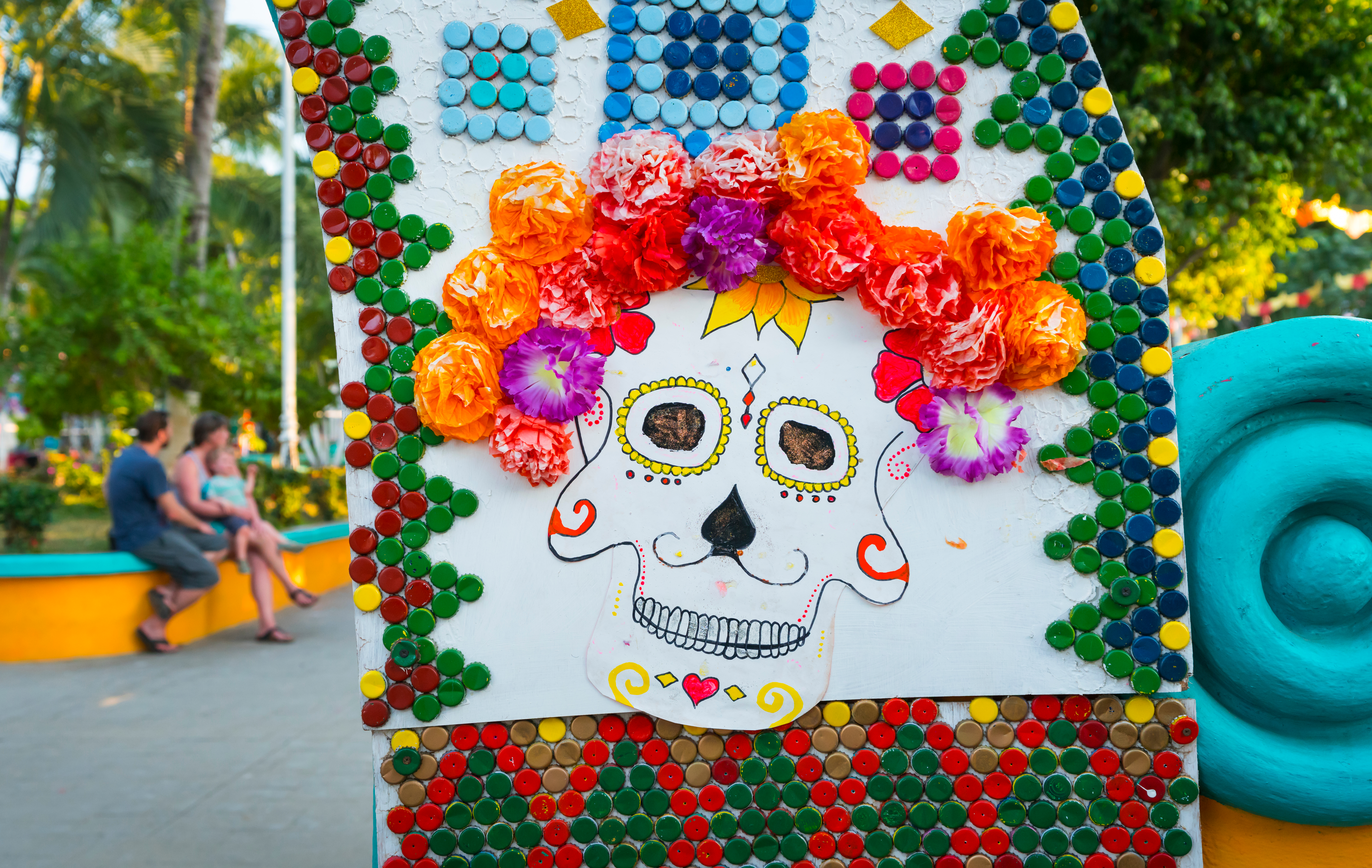 Dia De Los Muertos Decorations in Los Cabos Street Dia De Los Muertos Decorations in Los Cabos Street