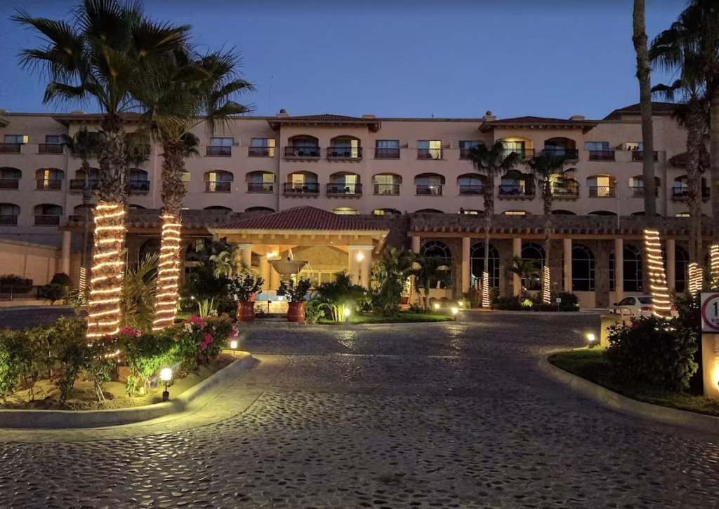 Entrance of Royal Solaris Resort in Los Cabos