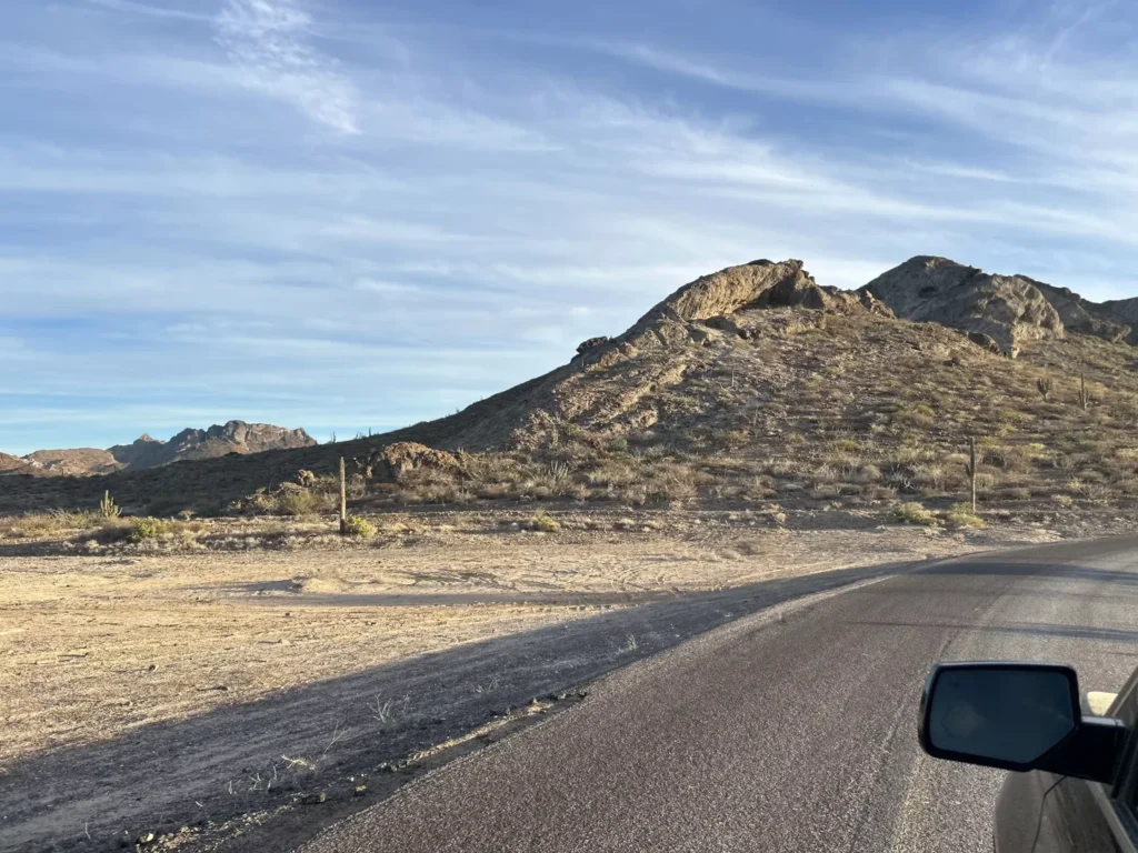 Shuttle La Paz Los Cabos scenic Highway 19 Baja California Sur coastline - Shuttle La Paz Los Cabos