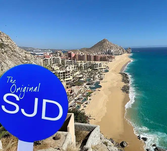 San Jose del Cabo map coastline aerial view Baja Peninsula