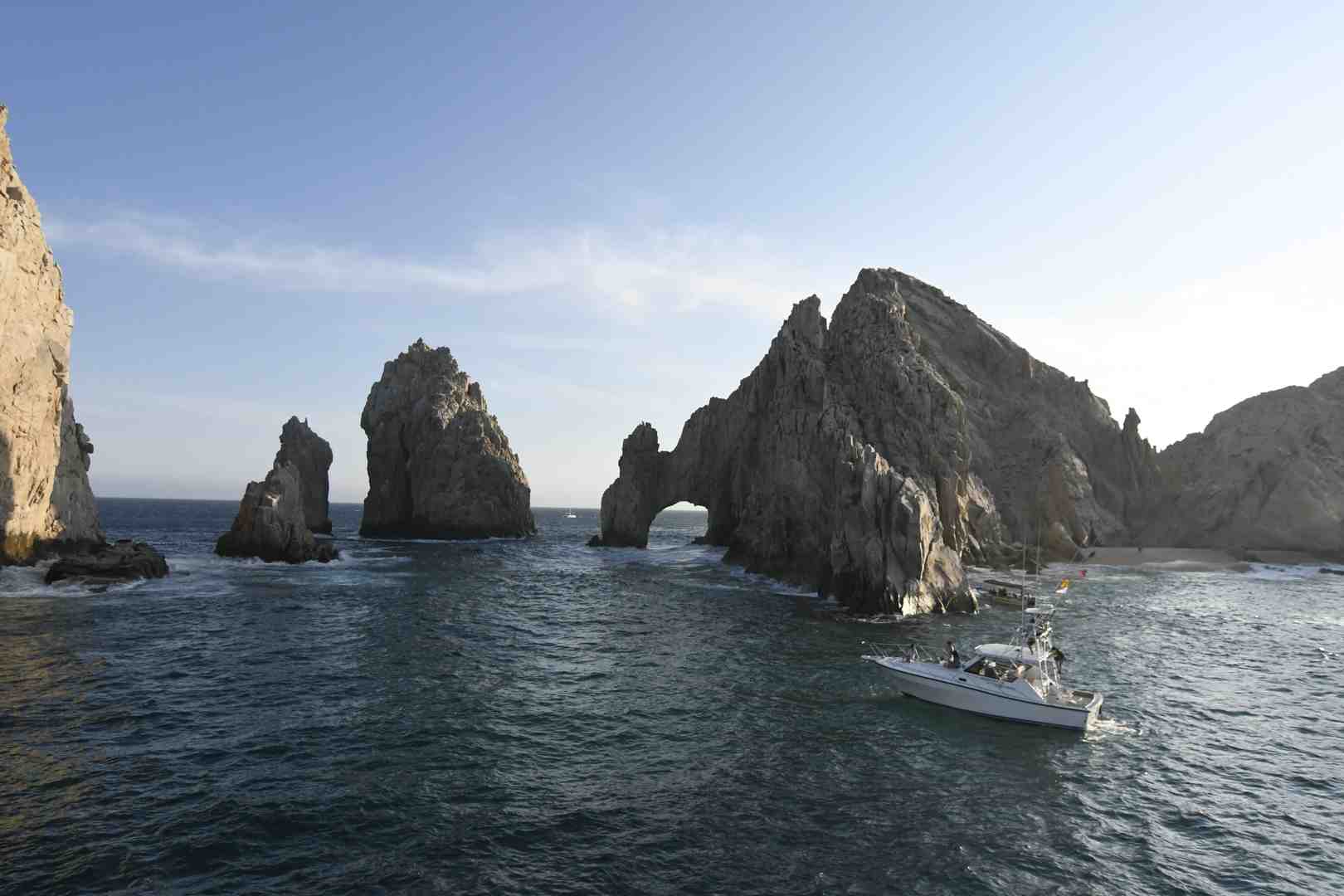 Playa Balandra Beach in La Paz, Mexico, with clear blue waters and unique rock formations - La Paz airport transportation
